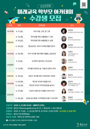 울진도서관, 2025년 미래교육 학부모 아카데미 운영