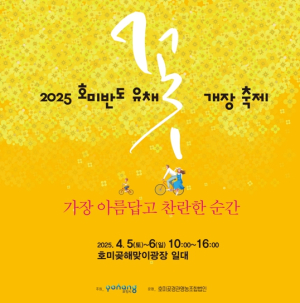 포항시, 봄소식 전하는 노란 물결 활짝…내달 5일 호미반도 유채꽃 개장식 열려