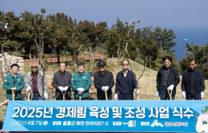 울릉군, 경제림조성사업 마가목 묘목 식수 행사 개최