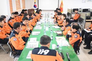 봉화군 박성열 경북소방본부장, 119산불특수대응단 격려 방문
