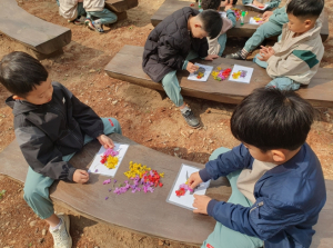 김천 조마초등학교병설유치원 공동교육과정 숲체험 활동 실시