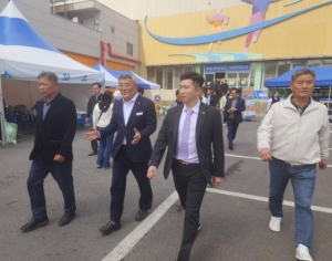 유승민 대한체육회장, 육상대회 참관·격려 위해 예천군 방문