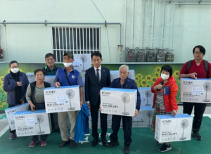 서구 비산2,3동 민간사회안전망, 폭염 대비 선풍기 전달