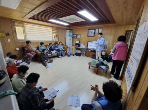 봉화군보건소, 경로당 감염병 예방 교실 운영