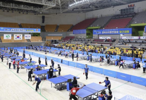 상주시, 2025 경북라지볼연맹회장배 탁구대회 개최
