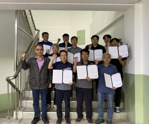 상주시, 주민 전기기능사 자격(실기)과정 수료식