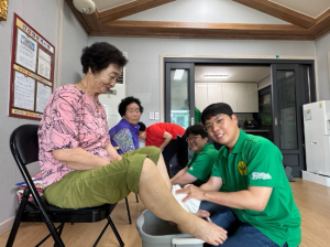 군위군 직공 협의회, 사랑듬뿍 힐링 족욕봉사 실천
