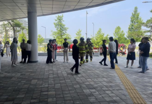 예천군 복합커뮤니티센터, 자체 소방훈련 실시