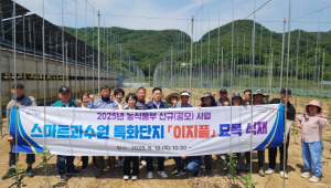 포항시, 스마트과수원 특화단지에 ‘이지플 사과나무’ 식재