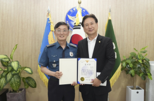 안동시의회 박치선 의원, 안동경찰서로부터 감사장 받아