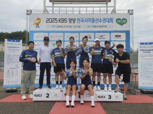 상주시청 여자 사이클팀 2025 KBS 양양 전국사이클대회 종합 준우승!