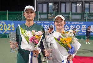 안동시청 김은채, 순천오픈테니스대회 2관왕 등극