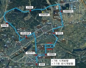 영천시, 국민체육센터 경유하는 7번, 7-1번 시내버스 노선 신설