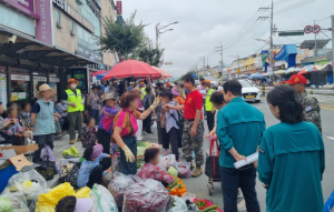 영천시, 영천공설시장 노점상 계도 실시