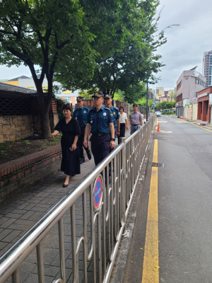 대구중부경찰서, 수창초교 등하굣길 안전점검