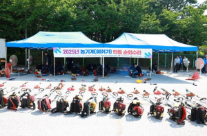 울진군, 21년째 이어온 예취기 합동 순회수리 봉사 미무리