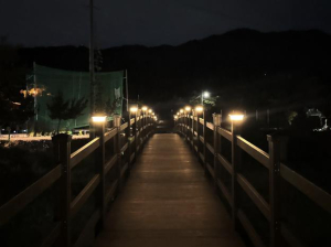 상주시 `청리 청상저수지 둘레길 경관조명 설치공사`
