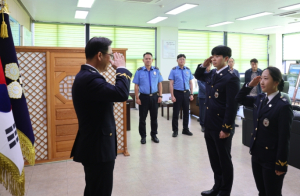 울진해경, 신임 경찰관 전입신고식 및 직무적응교육 실시
