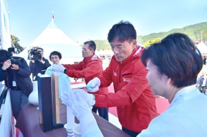 청송사과축제, 가을빛 물든 용전천서 개막