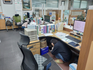 대구동구청, 주민과 함께한 지진 대피훈련 실시