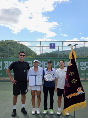 안동시청 테니스선수단, 창단 16년 만에 여자 단체전 우승!