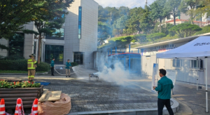김천시청, 직원 소방 합동훈련 실시