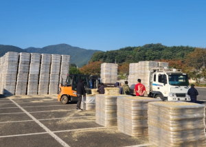 영천시, 한우농가에 건초 1,000톤 공급