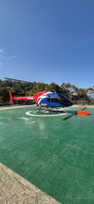 대구 동구, 최신형 산불 진화 헬기 ‘BELL 505’ 도입