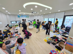 경산시가족센터 공동육아나눔터 돌봄품앗이 가족, ‘행복 나눔 장터’ 운영