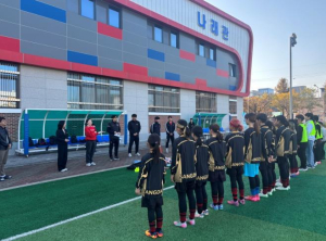 포항교육지원청 포항스틸러스 선수, ‘늘봄포항’에서 축구 꿈나무들과 만나다
