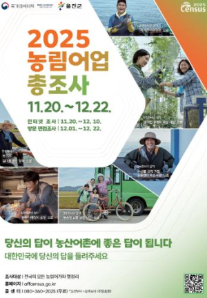 울진군, 대규모 농림어업 실태조사 돌입