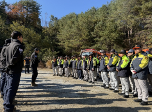 봉화소방서 119산불특수대응단, 가을철 맞아 산불 대응 체계 총력전