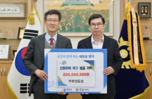 전국 기관·기업들, 연말 맞아 영덕군에 성금·물품 릴레이