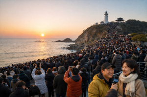 새해 맞은 영덕군 관광지 ‘인파로 북새통’