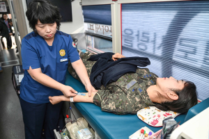 공군 11전비, 동절기 혈액수급 위해 ‘사랑의 헌혈’ 전개