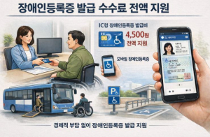 경주시, 장애인등록증 발급 수수료·본인부담금 전액 지원