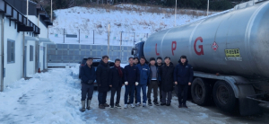 울릉군 ‘LPG 시대’ 개막… 대규모 저장탱크 첫 가스 충전실시