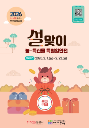 문경시, 설 앞두고 농특산물 할인행사 ‘3주간’ 진행