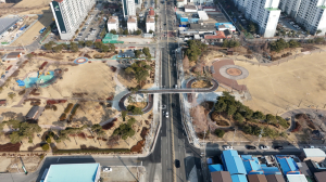 상주시, 복룡 유적 역사공원 보행육교 준공