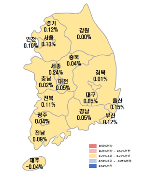 “수도권은 오르고 지방은 멈췄다”…아파트값, 지역 양극화 뚜렷