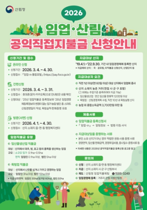 경북도 농업인 소득안정 위한, 기본형 공익직불금 3월부터 신청접수