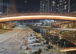 달성군, 천내천 야간경관 새단장… 보행환경 ‘품격 향상’