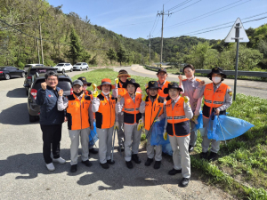 영덕군 강구면 여자 의용소방대, 봄맞이 환경정화 구슬땀