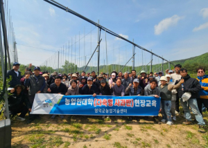 영덕군, 농업인대학 다축형 사과반 현장교육… 스마트 과원 전환 박차