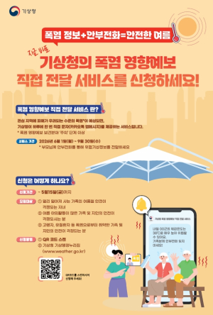 경주시, 폭염 대비 ‘영향예보 직접전달 서비스’ 참여자 모집