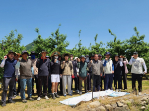 김천시 산림과, 농번기 농촌일손돕기 추진