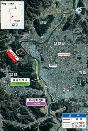 대구시, 금호강 우안 산책로 조성 완료… '금호강 100리길' 연결 가속화
