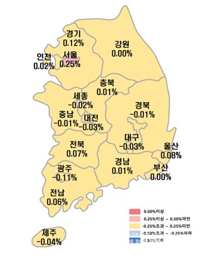 한국부동산원 6월 첫째 주 주간동향…전세시장도 오름세 지속