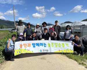 상주시 공성면, 농번기 포도농가 일손돕기 나서