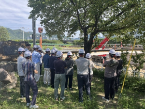 상주시, 상산교 재가설 현장서 토목직 공무원 기술견학 실시